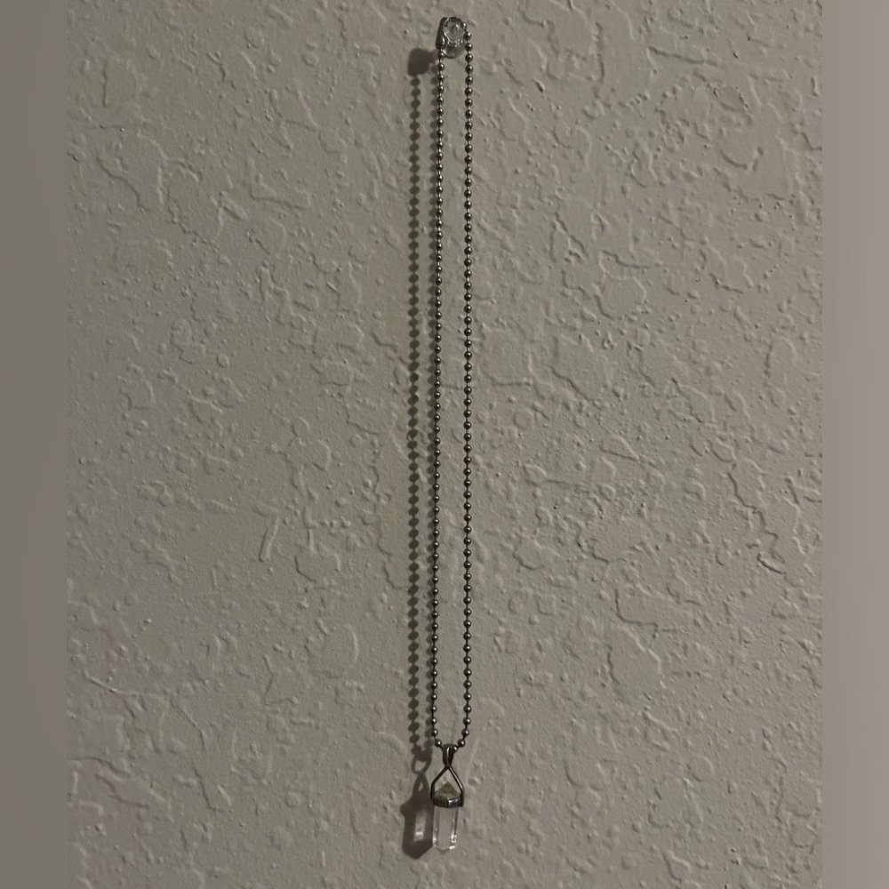 Silver Crystal Necklace